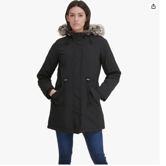 Levi's Jackets & Blazers - Levi's Women's Faux Fur Lined Hooded Parka Jacket Sz 3X - Black